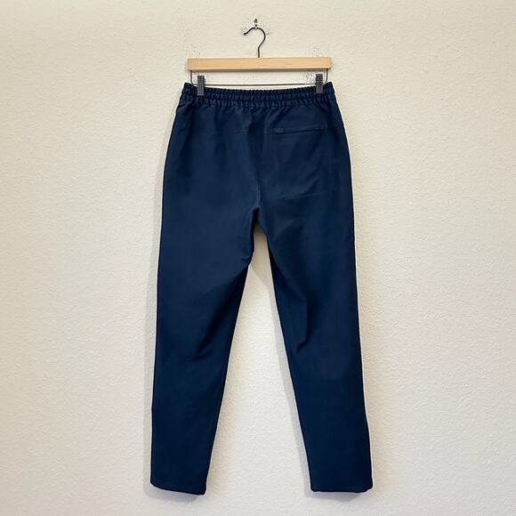 LULULEMON Bowline Pants Navy Blue Drawstring Waist Utilitech Tapered - Picture 2 of 12